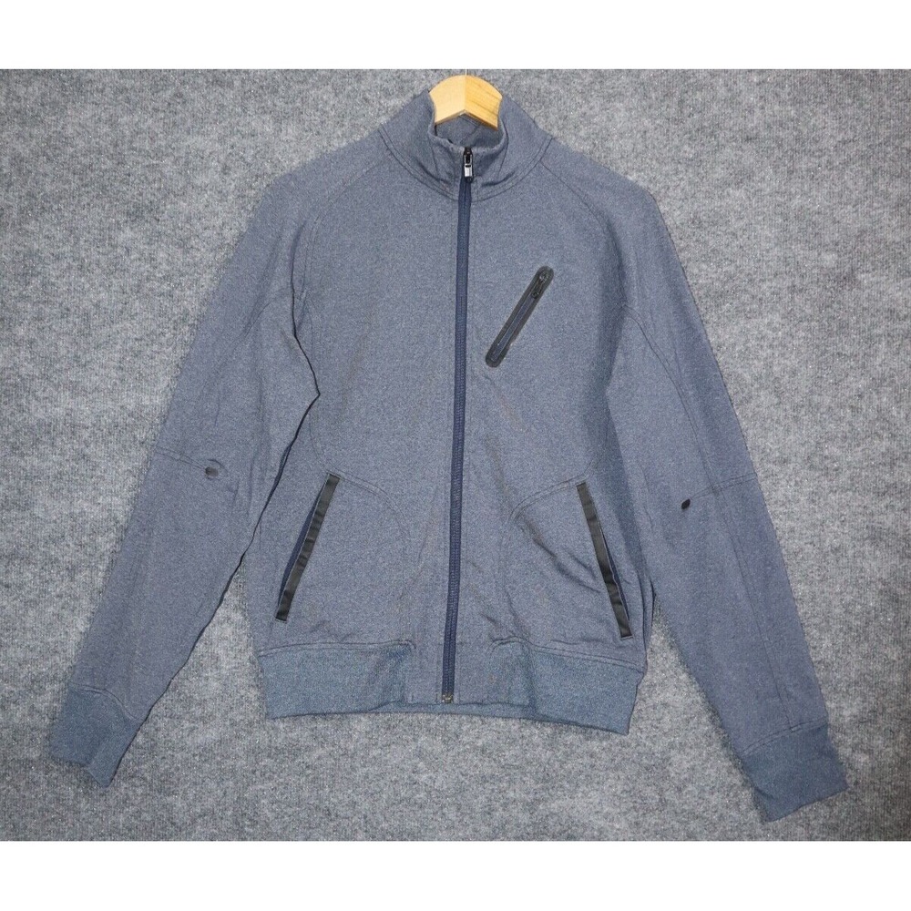 Lululemon Jacket Men‎ Medium Blue Trainer Full Zip Track Athleisure Train Run